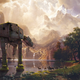 Illustration for article titled Mashup art puts Kaiju into classical paintings
